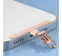Clip rotatif en métal, connecteur de fixation pour cordon de téléphone, joint fixe universel pour tous les smartphones, support décoratif (anneau non inclus)