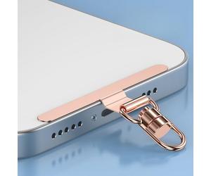 Clip rotatif en métal, connecteur de fixation pour cordon de téléphone, joint fixe universel pour tous les smartphones, support décoratif (anneau non inclus)