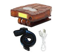 Clip Sur Chapeau LumièRe DéTection De Mouvement 2 Vitesses Usb Rechargeable Mini Lampe Frontale Cob Mains Libres Pour La RandonnéE PêChe En Cours D'exéCution