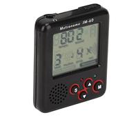 Clip sur le métronome numérique, 12 syllabes précises 1000 mAh noir pratique USB recharge ABS LCD Mini métronome pour la pratique