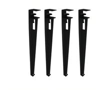 Clip Table Pieds Set 4 Bricolage Réglable Heavy Duty Meubles Pieds Bancs Bureaux Tables à Manger Table d’appoint Chaises Tables Basses (40cm/Noir)