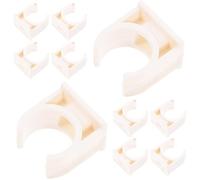 Clip Tuyau Multicouche PVC Blanc en U, Fixation Murale pour Plomberie | Support Mural Fixe, Résistance à Corrosion, pour Tubes Cuivre et Câbles, Usage Électricien