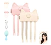 Clip volume sans fil pour racines - Clip de racine de volume chauffée - Aide à la racine des cheveux avec 2 niveaux de chaleur - Clips de volume rechargeables pour cheveux plats