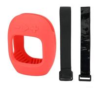 CLIP5 Coque de protection en silicone pour haut-parleur avec rayures et résistance, design léger et portable, accès complet aux boutons et ports (rouge)