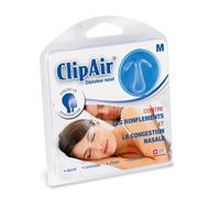 ClipAir - Dilatateur Nasal - Discret, Confortable et Réutilisable - Anti-Ronflement et Assèchement - Efficacité Prouvée, Fabriqué en Suisse - Taille M