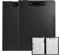 Clipboard A4,2 Pack Plastic Folding Clipboard With Lid Clipboard Lightweight Clipboard For School/Industry/Office