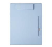 Clipboard Pince à lettres en cuir A4, porte-documents, classeur, de bureau, pince menu, contrat, partition(SKY BLUE)