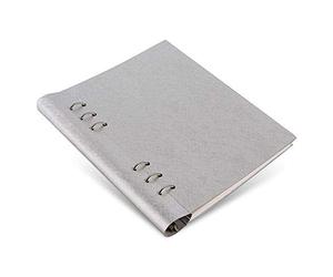 Clipbookook Saffiano métallique A5 Silver
