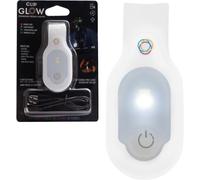Clipglow Rechargeable Emergency Nurse Flashlight Hands Free Lightweight Flashlight For Walking Running Pets Outdoor (White)