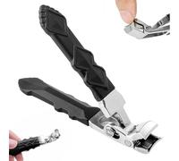 Clipmaster Pro Master Coupe-ongles portable ultra tranchant pour les personnes âgées (Noir)
