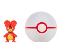 Clip'n'go - Poké Balls Magby & Poké Ball Rouge Et Blanc TU