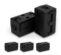ClipOn Ferrite Core Suppresseur de bruit pour câbles, coque en plastique pour une utilisation à long terme, compatible avec les câbles de diamètre intérieur de 6 à 13 mm (10 mm)