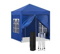 CLIPOP Tonnelle pop-up de 2 x 2 m avec 4 panneaux latéraux et sac de transport, barnum ultra robuste et imperméable à montage instantané, pour mariage, extérieur, camping, plage