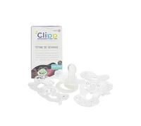 CLIPP Kit - Tétine de Sevrage Phosphorescente + 5 Collerettes pour Arrêt Progressif + Notice - Sevrage par Paliers, Facile et en Douceur - Dispositif Breveté - Fabriqué en France - À Partir de 2 Ans