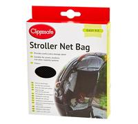 Clippasafe Sac de rangement en filet pour poussette Noir
