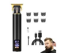 Clipper À Cheveux Sans Fil - Rasoir D'affichage LED, Kit De Toilettage Rechargeable | Système De Lame De Fonctionnement Silencieux, Outil De Coiffeur De Précision Avec Peignes Réglables Pour Garniture