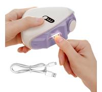 Clipper à ongles automatiques - Cutter de l'ongle rechargeable 2 en 1 avec lumière LED, Clipper à ongles électriques portable, éclairage LED · Charge USB · Trimage de l'ongle sans sécurité pour bébé /