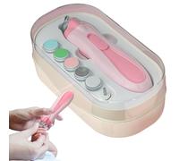 Clipper automatique électrique pour bébés - Établissement de soins de manucure pour avec lumière LED anti-pignon Kit tampon de réglage de batterie