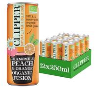 CLIPPER - Boisson Rafraichissante Bio - Camomille Pêche Orange - 12x 25cl