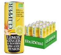 CLIPPER - Boisson Rafraichissante Bio - Citron Gingembre Rooibos - 12x 25cl