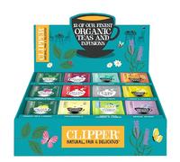 CLIPPER - Coffret Découverte Thés et Infusions Bio Assortis - 180 Sachets Non Blanchis - Grand Format Dégustation - Idée Cadeau - Restauration - 374 g