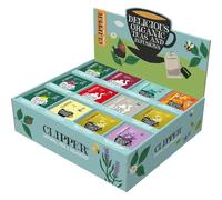 CLIPPER - Coffret Découverte Thés et Infusions Bio Assortis - 180 Sachets Non Blanchis - Grand Format Dégustation - Idée Cadeau - Restauration - 374 g