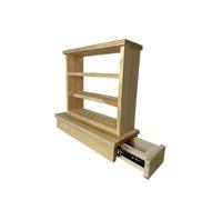 Clipper Étagère pour 51 briquets avec compartiment caché, coffre-fort camouflé avec serrure électronique RFID, présentoir en bois avec tiroir secret pour ranger de l'argent et des objets précieux