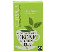 Clipper Fairtrade Decaf Green 25 Teabags (Pack of 6, Total 150 Teabags)