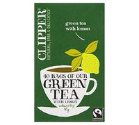 Clipper Fairtrade Thé vert au citron (40) - Paquet de 6