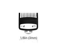 Clipper Guard, Compatible Avec WAHL, Magic Clip, Senior, Legend | Peignes de guidage professionnels à clip en métal noir for tondeuses à cheveux(3.0mm)
