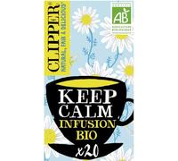 CLIPPER - Infusion bio Camomille | Savoureuse et apaisante | À déguster chaude ou froide | La boite de 20 sachets | LOT DE 4