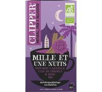 CLIPPER - Infusion Bio Mille Et Une Nuits, Saveur Délicate Et Apaisante, Boîte 40g - Lot De 3