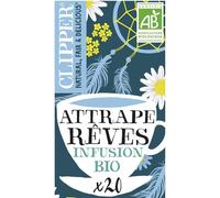 CLIPPER - Infusion Bio Relaxante Camomille et Cannelle, Saveur Douce et Apaisante, 20 Sachets - Lot De 4