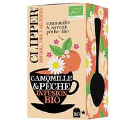 CLIPPER - Infusion Camomille Pêche - Bio - 20 sachets
