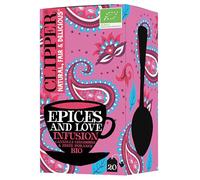 CLIPPER - Infusion Cannelle Gingembre Orange Épices - Bio - 20 sachets | Ingrédients Bio - 100% naturels