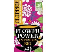 CLIPPER - Infusion Flower Power 35G - Délicieuse infusion bio pour une pause saine et revigorante - Lot De 4