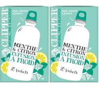 CLIPPER - Infusion Froide - Menthe et Citron - Sans Sucres Ajoutés - 10 Sachets d'Infusion Bio - 27 g
