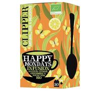 CLIPPER - Infusion Happy Mondays - Citron Gingembre - Bio - 20 sachets