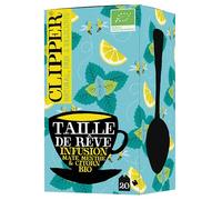 CLIPPER - Infusion Taille de Rêve - Menthe Citron - Bio - 20 sachets