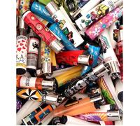 Clipper - Lot de 10 Briquets Clipper Grand Modèle Dépareillés - collections mélangées A30