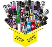 Clipper - Lot de 20 briquets, mix de haute qualité : pas de doublons + au moins 8 motifs des collections actuelles