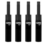 Clipper Lot de 4 briquets électriques rechargeables au gaz, design emblématique Clipper blanc et noir, idéal pour allumer des bougies