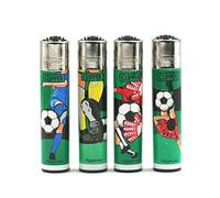 Clipper - Lot de 4 briquets Football Cup 2