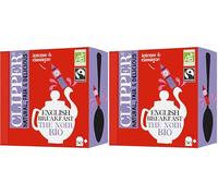 CLIPPER Natural, Fair & Delicious- Thé Noir Bio - English Breakfast - Mélange d’Assam Corsé et Ceylan Délicat - 50 sachets - 2 paquet