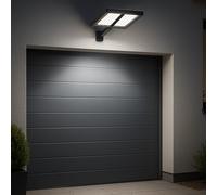 Lumisky Spot solaire CLIPPER BLACK 2 têtes 37 cm LED blanc détecteur de mouvement orientable Noir