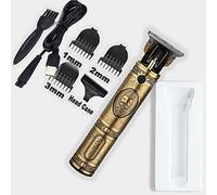 Clipper rechargeable pour hommes cheveux Barber Haircut Cutter Tondeuse Machine à couper rasoir Tondeuse barbe (Bronze-USB-NoBox)
