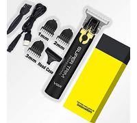 Clipper rechargeable pour hommes cheveux Barber Haircut Cutter Tondeuse Machine à couper rasoir Tondeuse barbe (Black-USB-Box)