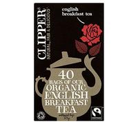 Clipper spécialité bio commerce équitable sachets de thé English Breakfast Lot de 40