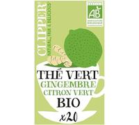 CLIPPER - Thé Vert Citron Vert Gingembre 35G - le Lot De 4