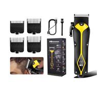 Clippers de cheveux pour hommes | 1500mAh Barber Clippers | Réglage de tangage de vitesse de précision à 4 vitesses Trimmer de cheveux Blàde Blàde | Affichage LED Affichage à réglage électrique réglab